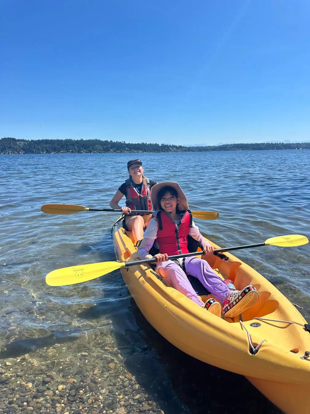 Students in boat