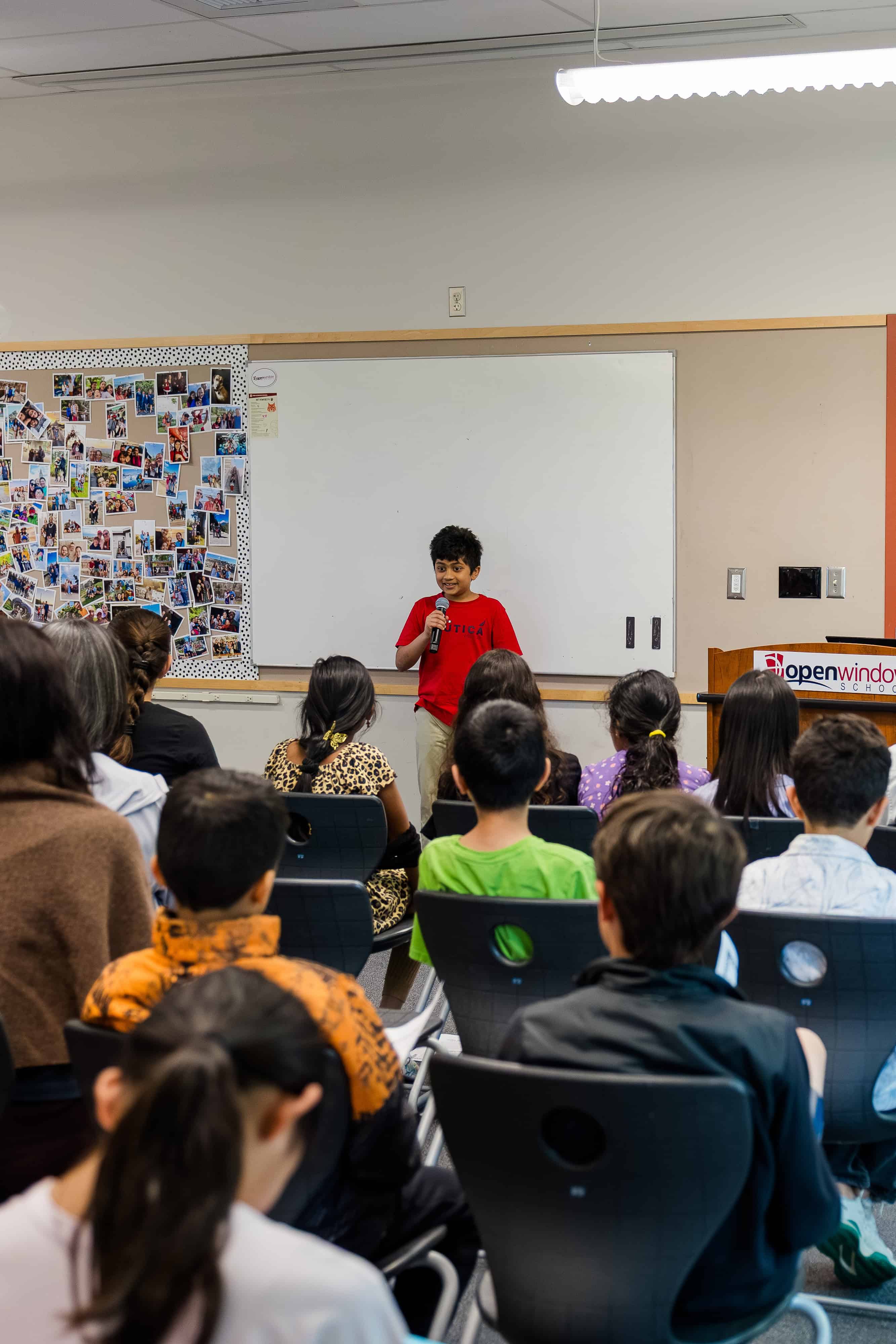 Student Speaking in class