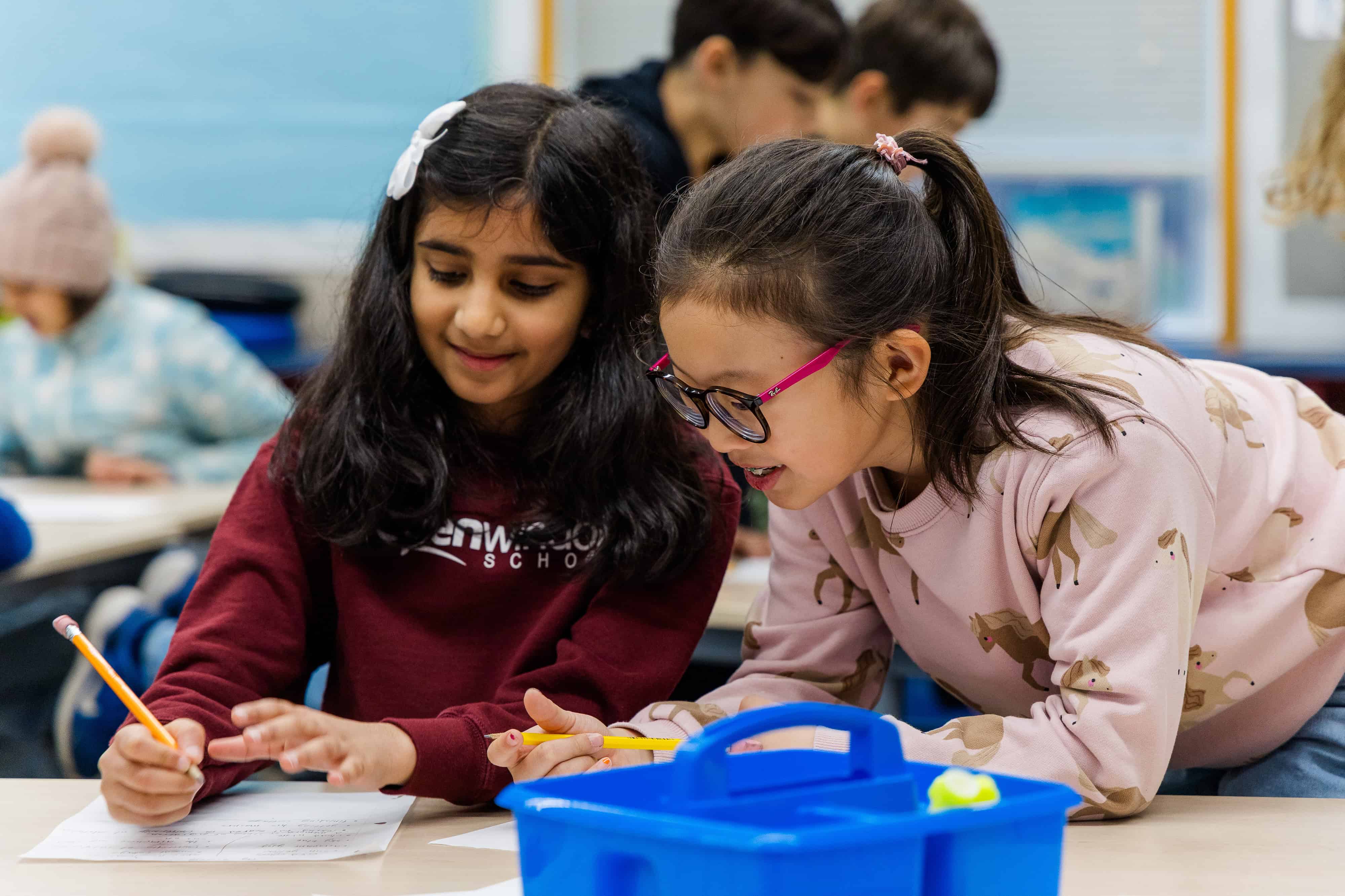 Students working together on a project