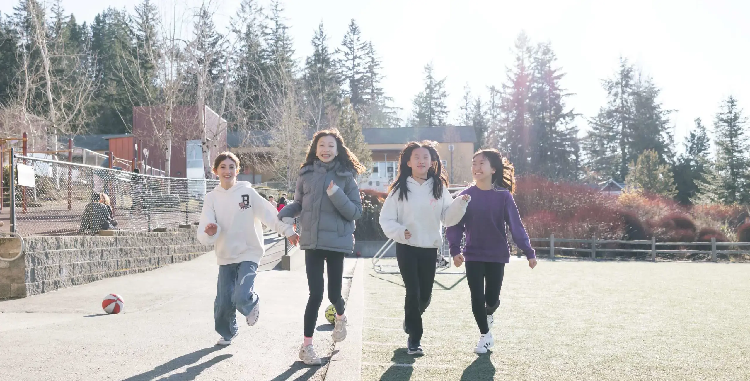 Students on playground together