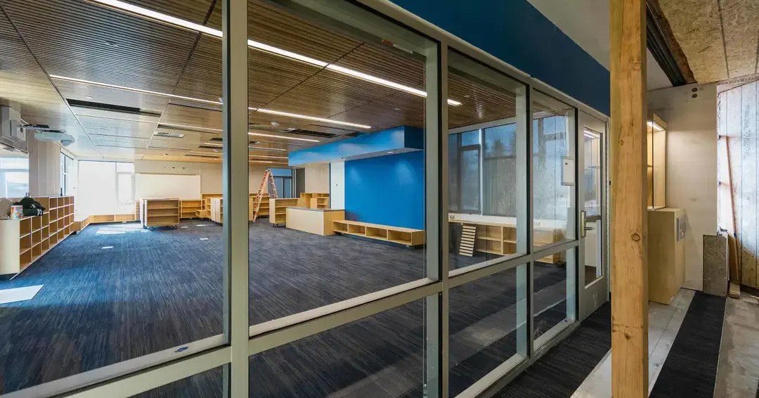 Large open classroom 