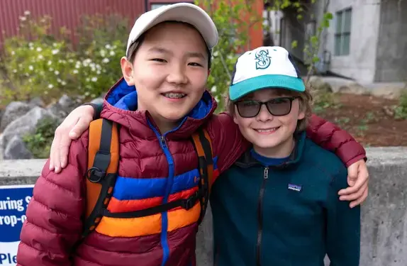Students navigating friendships